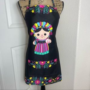 Mexican Doll Colorful Water Resistant Apron